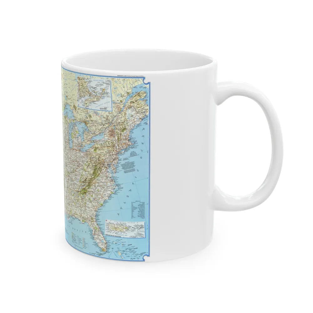 North America - Vacationlands (1966) (Map) White Coffee Mug-Go Mug Yourself