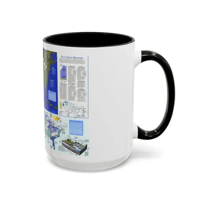 North America - Water- Precious Resource (1993) (Map) Accent Coffee Mug - Go Mug Yourself