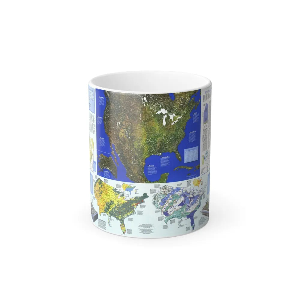 North America - Water- Precious Resource (1993) (Map) Color Changing Mug 11oz-Go Mug Yourself