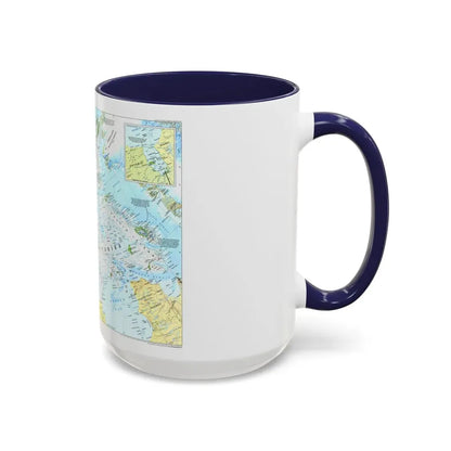 North America - Yukon and Northwest Territories (1997) (Map) Accent Coffee Mug - Go Mug Yourself