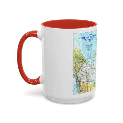 North America - Yukon and Northwest Territories (1997) (Map) Accent Coffee Mug - Go Mug Yourself
