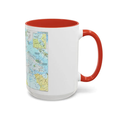 North America - Yukon and Northwest Territories (1997) (Map) Accent Coffee Mug - Go Mug Yourself