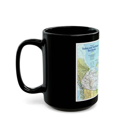 North America - Yukon and Northwest Territories (1997) (Map) Black Coffee Mug - Go Mug Yourself