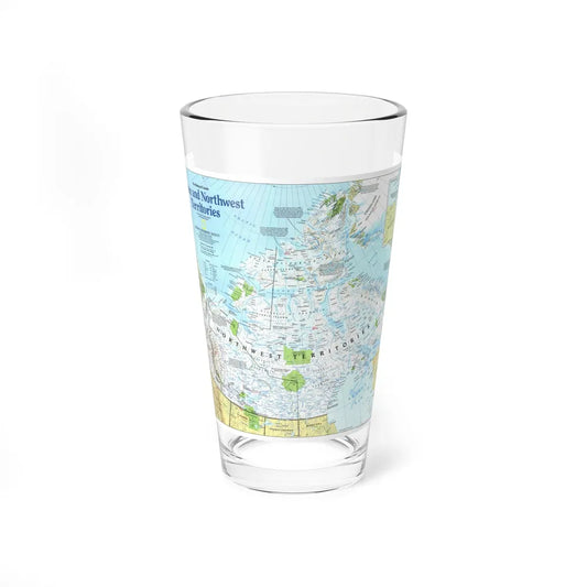 North America - Yukon and Northwest Territories (1997) (Map) Pint Glass 16oz-16oz-Go Mug Yourself