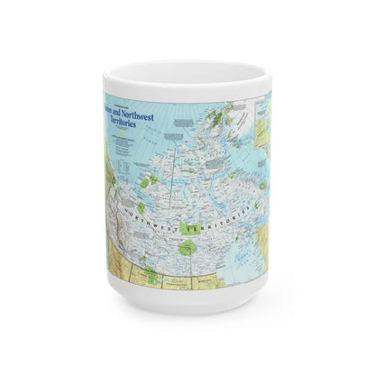 North America - Yukon and Northwest Territories (1997) (Map) White Coffee Mug-15oz-Go Mug Yourself