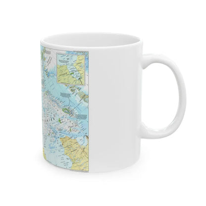 North America - Yukon and Northwest Territories (1997) (Map) White Coffee Mug-Go Mug Yourself