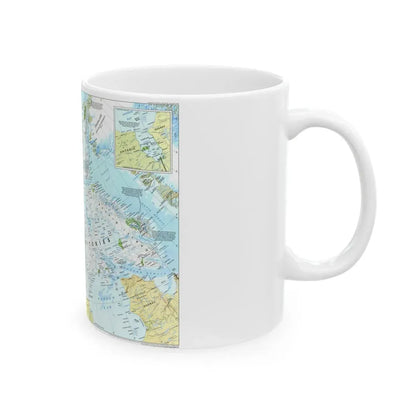 North America - Yukon and Northwest Territories (1997) (Map) White Coffee Mug - Go Mug Yourself