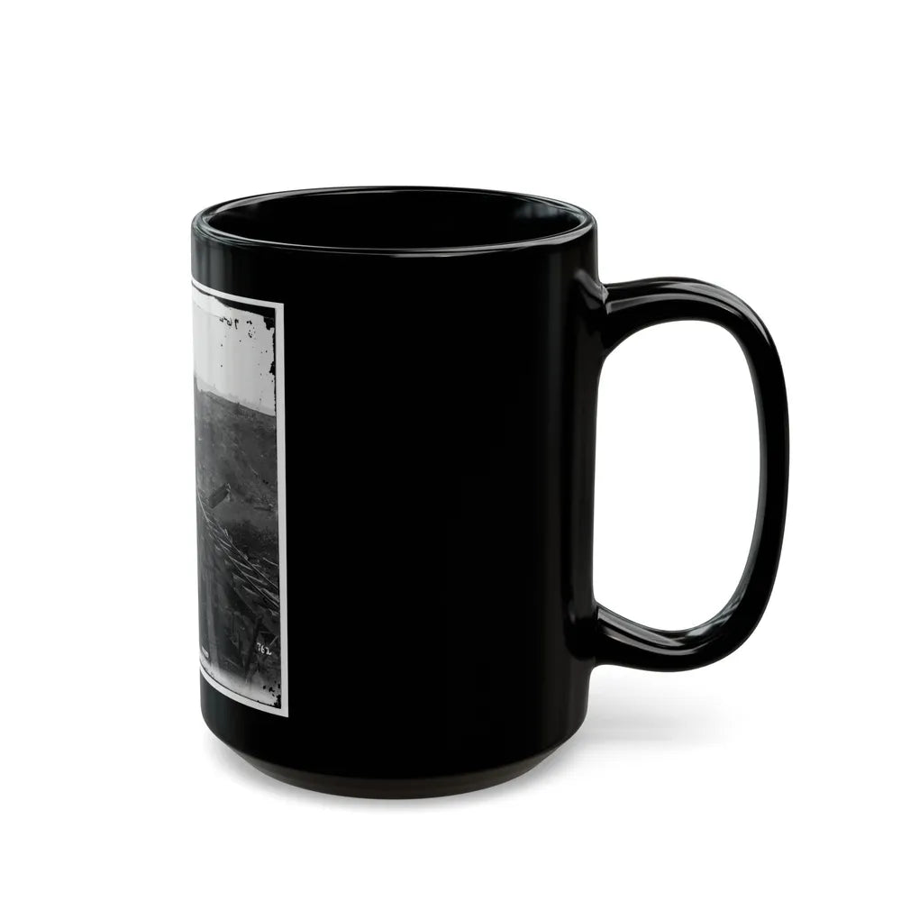 North Anna River, Va. Destroyed Bridge Of The Richmond And Fredericksburg Railroad (U.S. Civil War) Black Coffee Mug-Go Mug Yourself