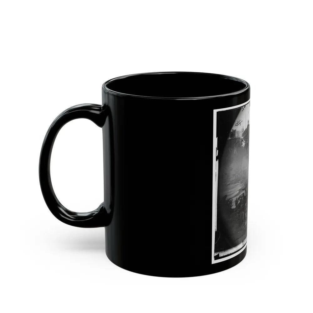 North Anna River, Va. Destroyed Bridge Of The Richmond And Fredericksburg Railroad (U.S. Civil War) Black Coffee Mug-Go Mug Yourself