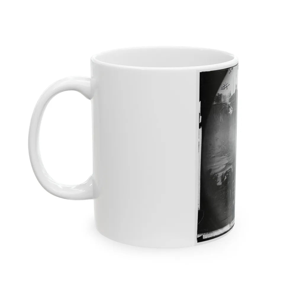 North Anna River, Va. Destroyed Bridge Of The Richmond And Fredericksburg Railroad (U.S. Civil War) White Coffee Mug-Go Mug Yourself