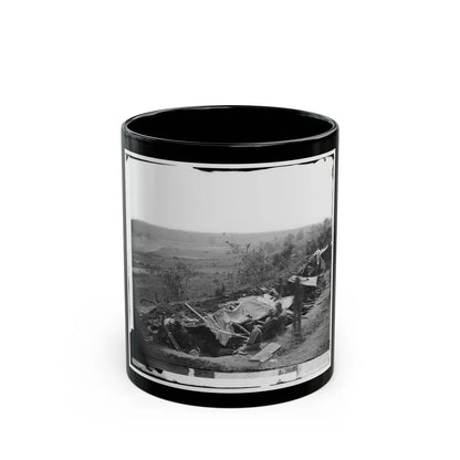 North Anna River, Va. Federal Troops Occupying Line Of Breastworks On The North Bank (U.S. Civil War) Black Coffee Mug-11oz-Go Mug Yourself