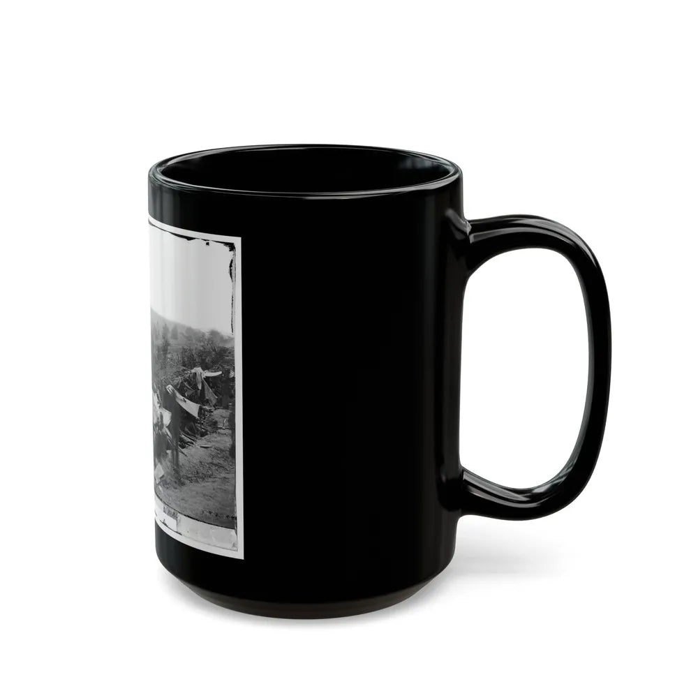 North Anna River, Va. Federal Troops Occupying Line Of Breastworks On The North Bank (U.S. Civil War) Black Coffee Mug-Go Mug Yourself