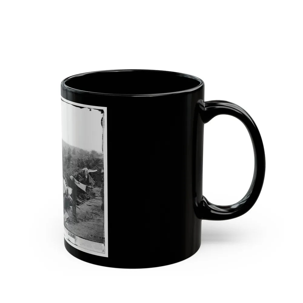 North Anna River, Va. Federal Troops Occupying Line Of Breastworks On The North Bank (U.S. Civil War) Black Coffee Mug-Go Mug Yourself