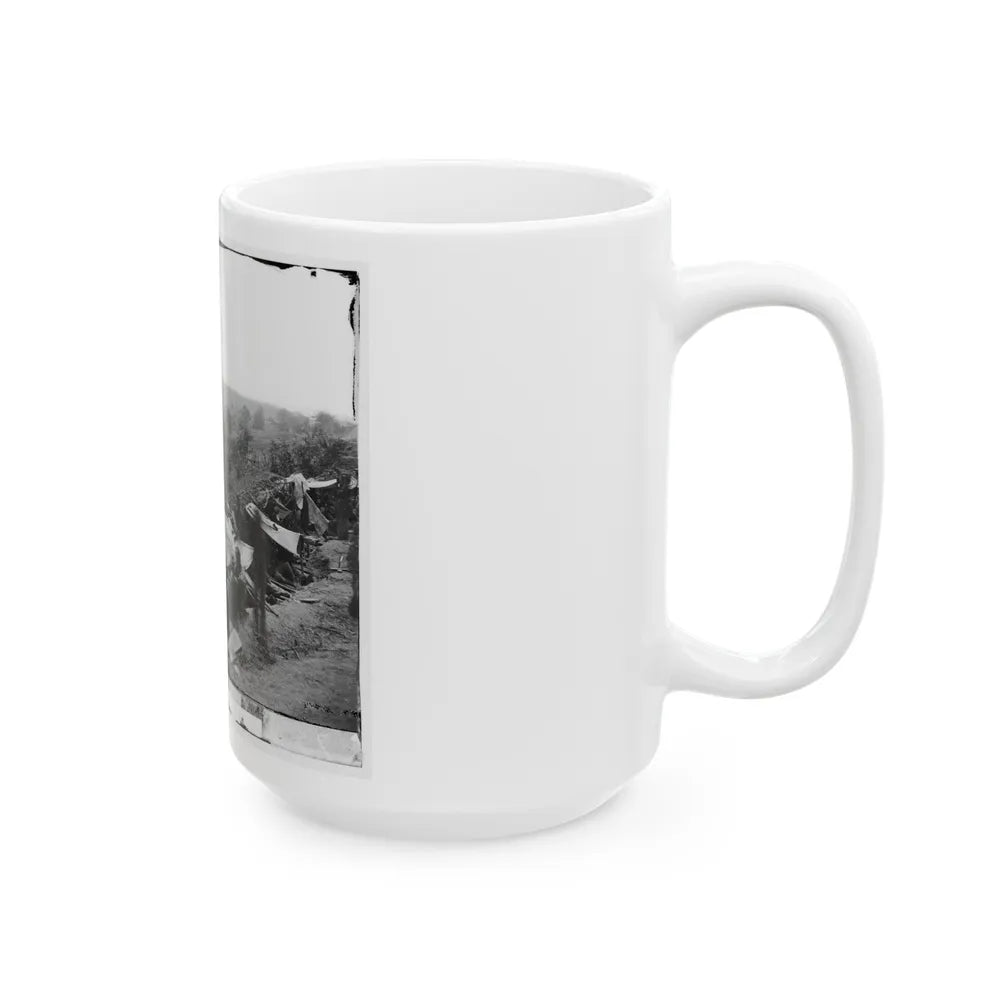 North Anna River, Va. Federal Troops Occupying Line Of Breastworks On The North Bank (U.S. Civil War) White Coffee Mug-Go Mug Yourself