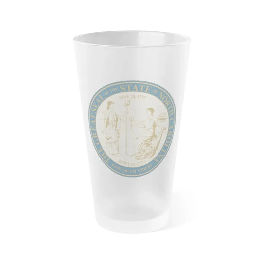 North Carolina Alternate - Frosted Pint Glass 16oz 16oz Frosted - Go Mug Yourself