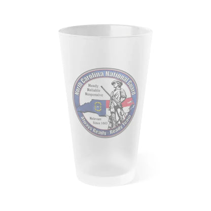 North Carolina National Guard - Frosted Pint Glass 16oz 16oz Frosted - Go Mug Yourself