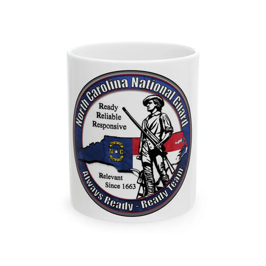 North Carolina National Guard - White Coffee Mug 11oz - Go Mug Yourself
