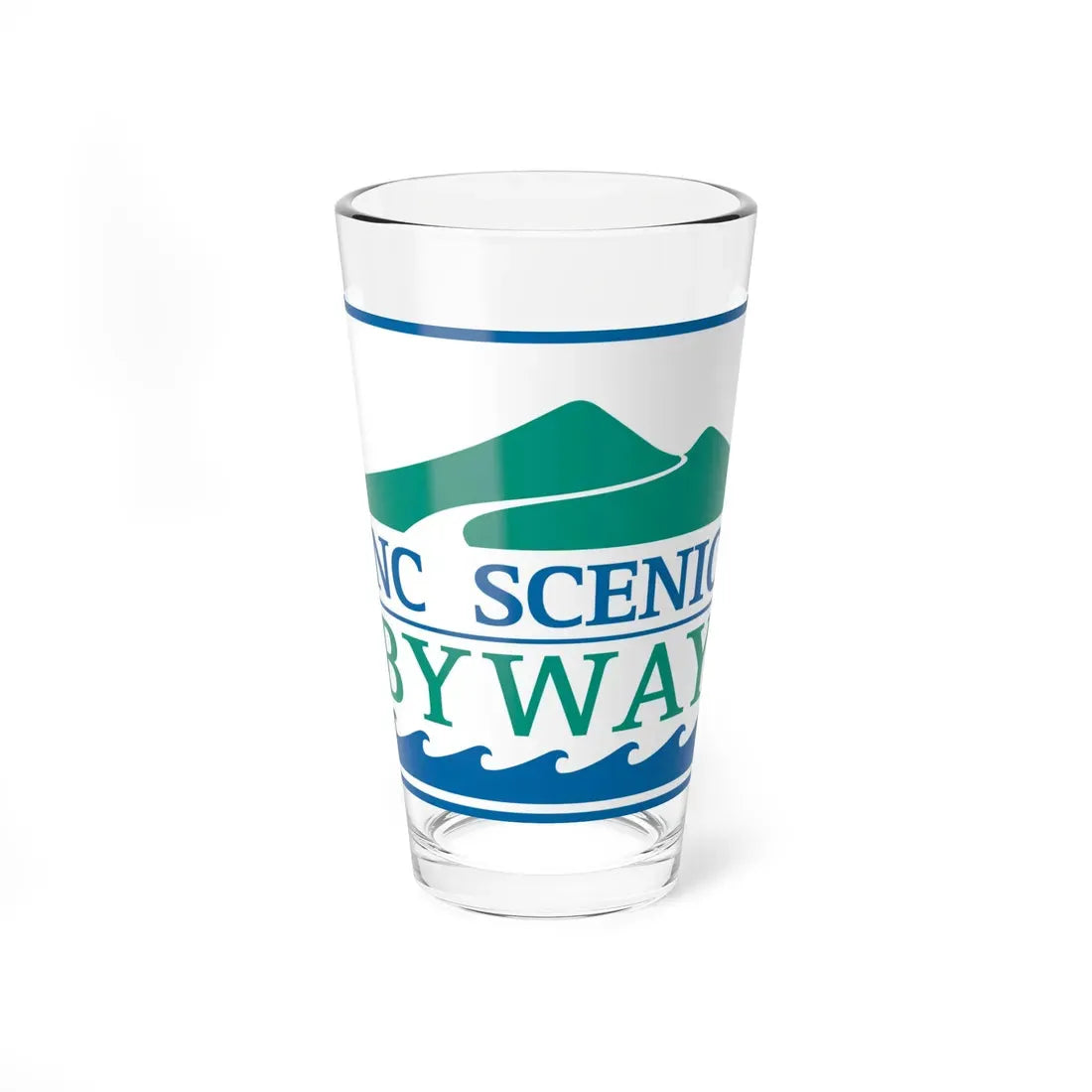 North Carolina Scenic Byway (North Carolina) (Road Sign) Pint Glass 16oz 16oz - Go Mug Yourself