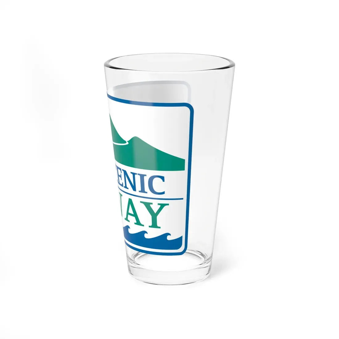 North Carolina Scenic Byway (North Carolina) (Road Sign) Pint Glass 16oz - Go Mug Yourself
