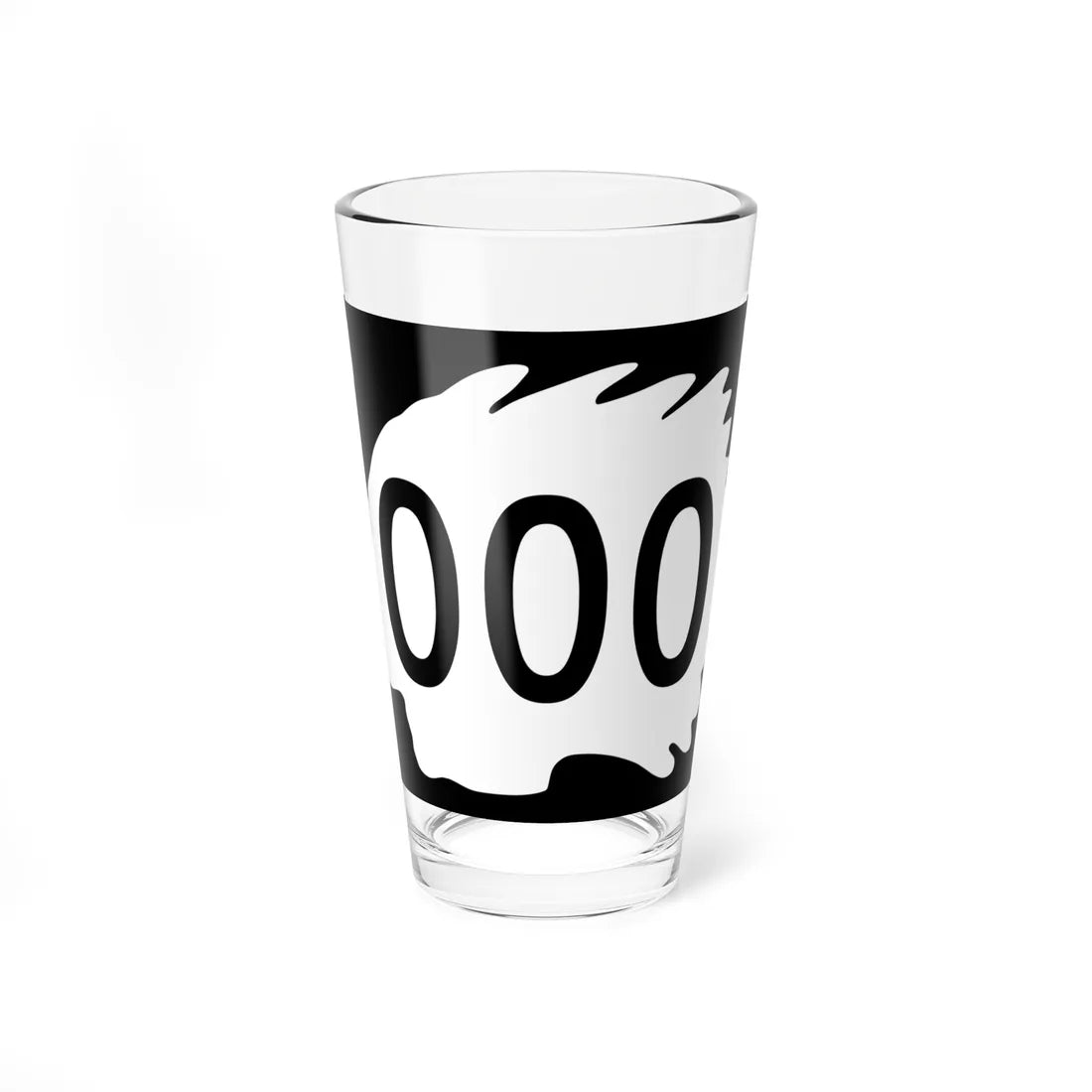 North Dakota 000 template (North Dakota) (Road Sign) Pint Glss 16oz 16oz - Go Mug Yourself