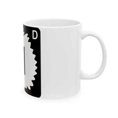 North Dakota 11 (North Dakota) (Road Sign) White Coffee Mug - Go Mug Yourself