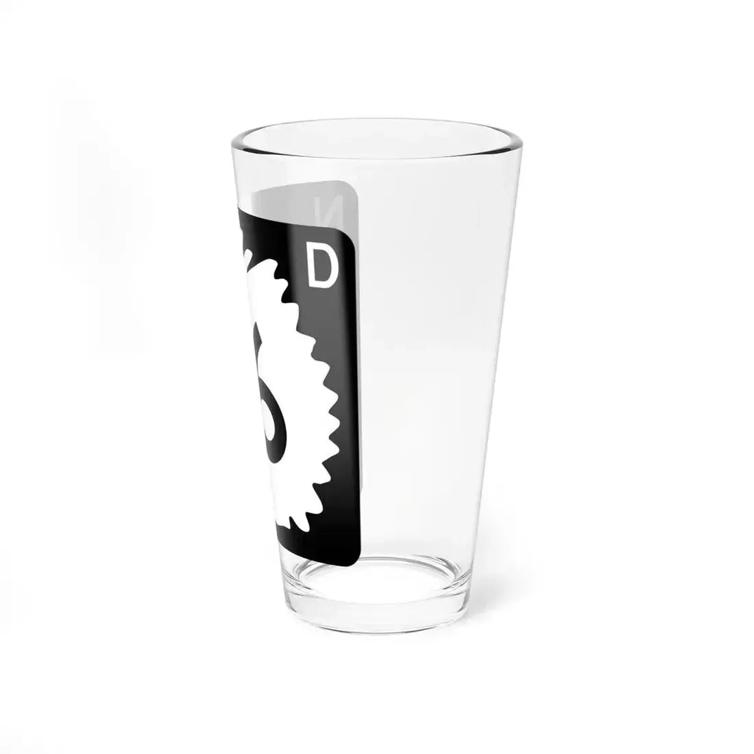 North Dakota 16 (North Dakota) (Road Sign) Pint Glass 16oz - Go Mug Yourself