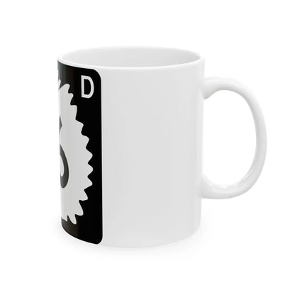 North Dakota 16 (North Dakota) (Road Sign) White Coffee Mug - Go Mug Yourself