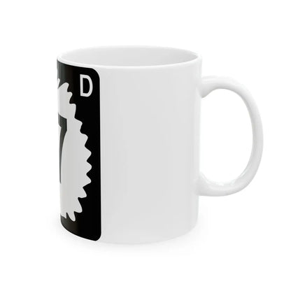 North Dakota 17 (North Dakota) (Road Sign) White Coffee Mug - Go Mug Yourself