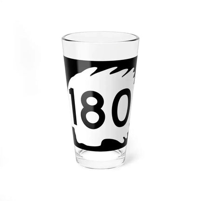 North Dakota 180 (North Dakota) (Road Sign) Pint Glass 16oz 16oz - Go Mug Yourself