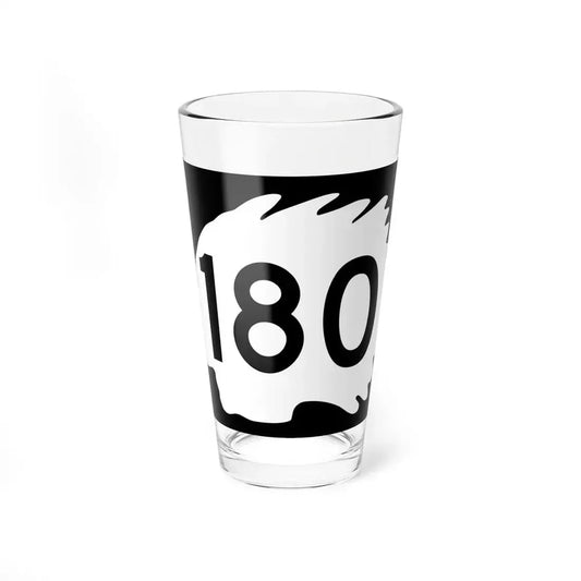 North Dakota 180 (North Dakota) (Road Sign) Pint Glss 16oz 16oz - Go Mug Yourself