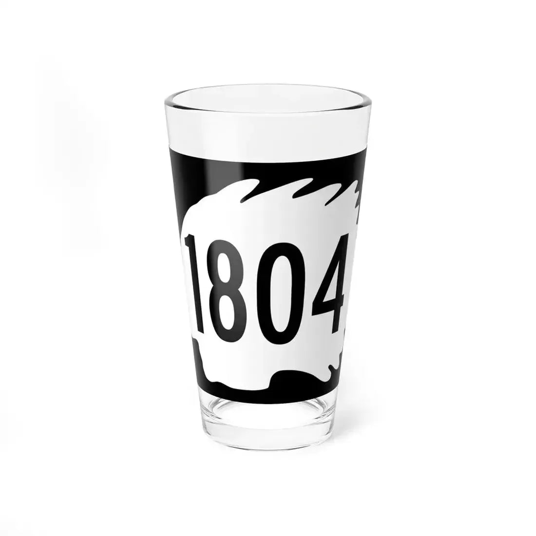 North Dakota 1804 (North Dakota) (Road Sign) Pint Glass 16oz 16oz - Go Mug Yourself