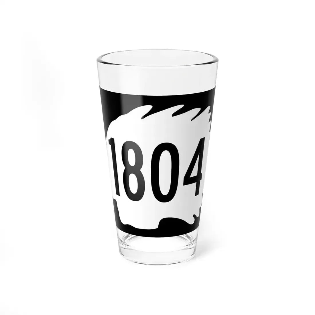 North Dakota 1804 (North Dakota) (Road Sign) Pint Glss 16oz 16oz - Go Mug Yourself
