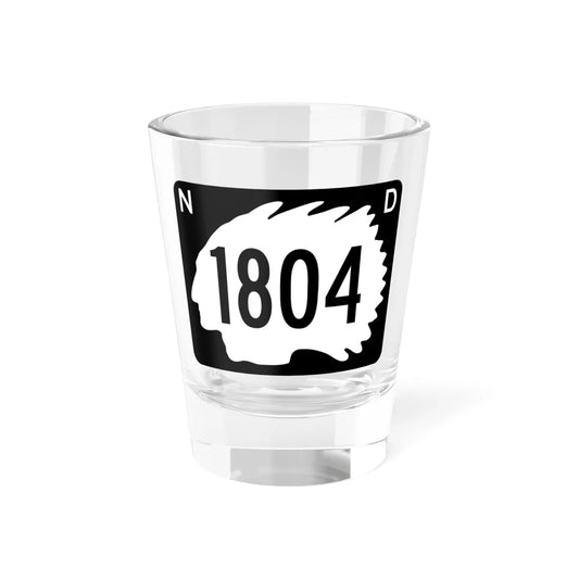 North Dakota 1804 (North Dakota) (Road Sign) Shot Glass 1.5oz 1.5oz - Go Mug Yourself