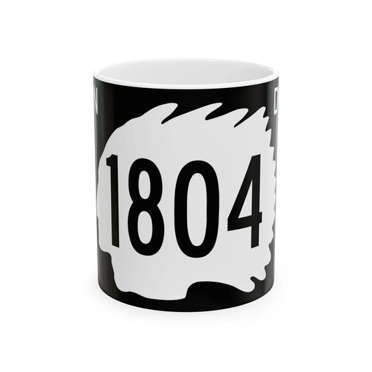 North Dakota 1804 (North Dakota) (Road Sign) White Coffee Mug 11oz - Go Mug Yourself