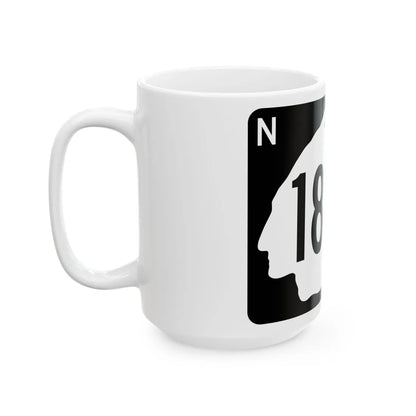 North Dakota 1804 (North Dakota) (Road Sign) White Coffee Mug - Go Mug Yourself