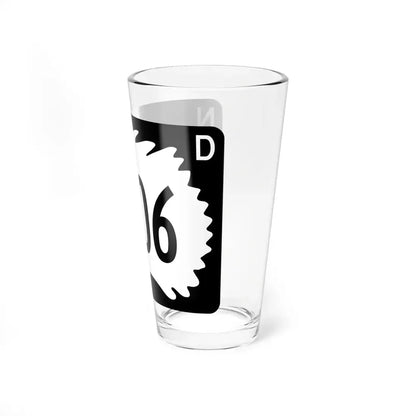 North Dakota 1806 (North Dakota) (Road Sign) Pint Glss 16oz - Go Mug Yourself