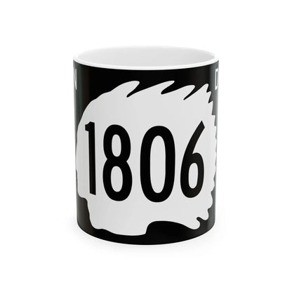 North Dakota 1806 (North Dakota) (Road Sign) White Coffee Mug 11oz - Go Mug Yourself