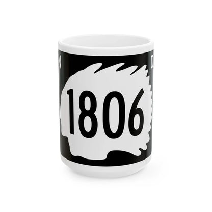 North Dakota 1806 (North Dakota) (Road Sign) White Coffee Mug 15oz - Go Mug Yourself