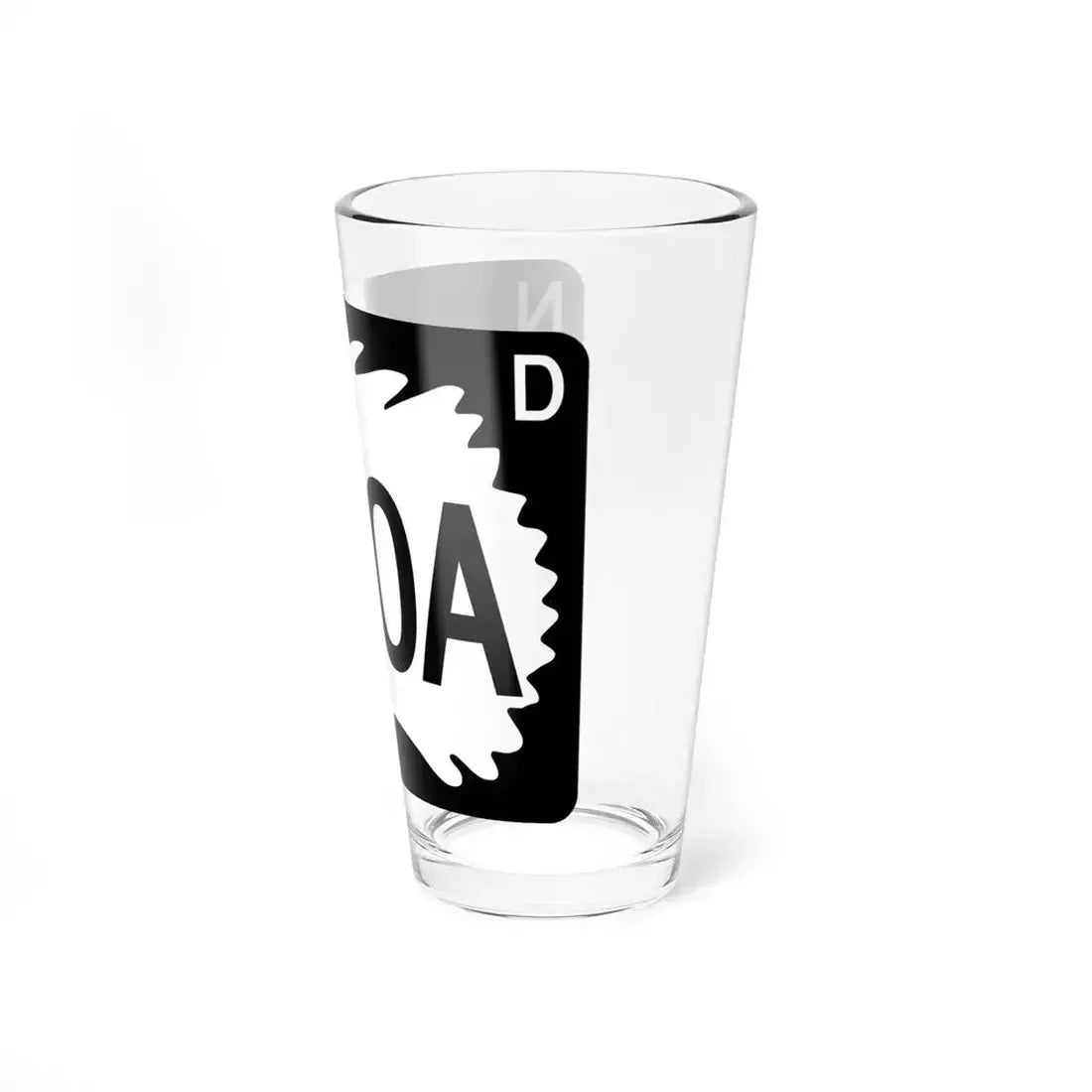 North Dakota 200A (North Dakota) (Road Sign) Pint Glass 16oz - Go Mug Yourself