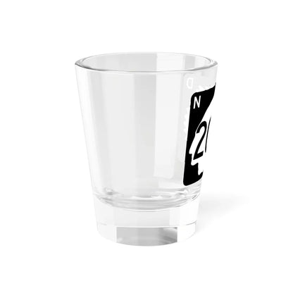 North Dakota 200A (North Dakota) (Road Sign) Shot Glass 1.5oz - Go Mug Yourself