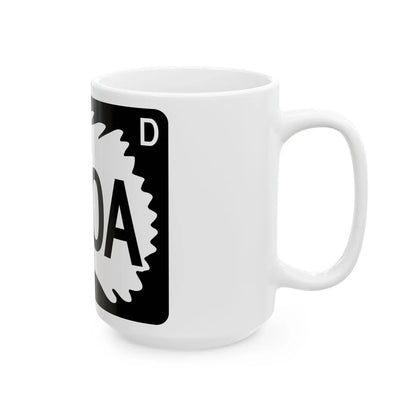 North Dakota 200A (North Dakota) (Road Sign) White Coffee Mug - Go Mug Yourself