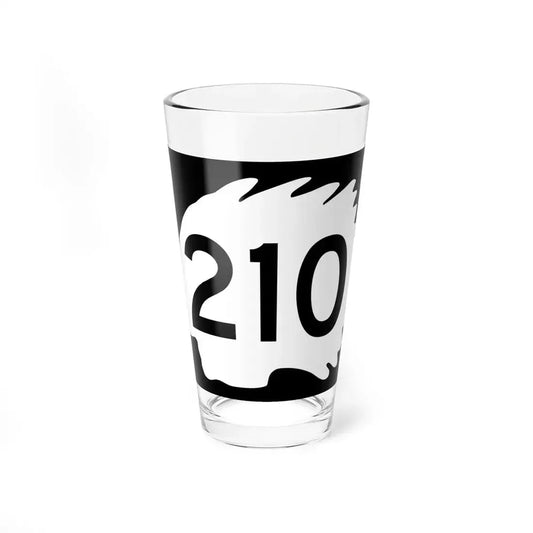 North Dakota 210 (North Dakota) (Road Sign) Pint Glss 16oz 16oz - Go Mug Yourself