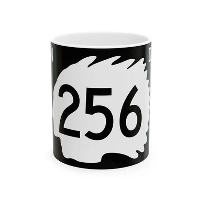 North Dakota 256 (North Dakota) (Road Sign) White Coffee Mug 11oz - Go Mug Yourself