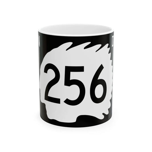 North Dakota 256 (North Dakota) (Road Sign) White Coffee Mug 11oz - Go Mug Yourself
