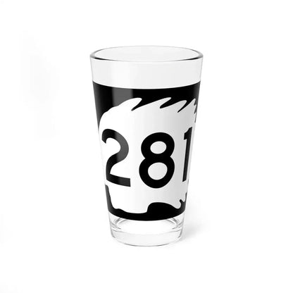 North Dakota 281 (North Dakota) (Road Sign) Pint Glass 16oz 16oz - Go Mug Yourself