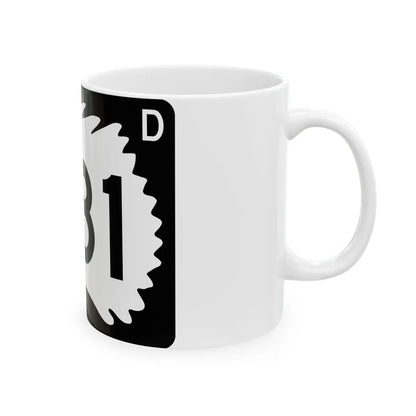 North Dakota 281 (North Dakota) (Road Sign) White Coffee Mug - Go Mug Yourself