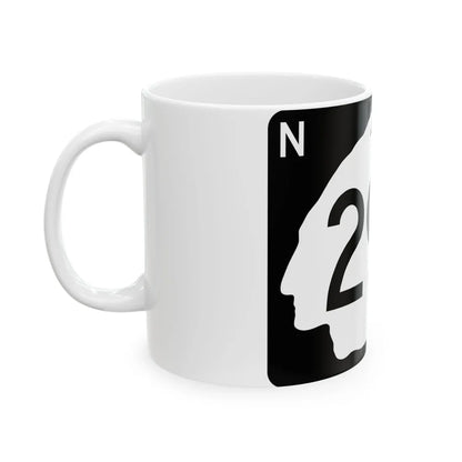 North Dakota 294 (North Dakota) (Road Sign) White Coffee Mug - Go Mug Yourself