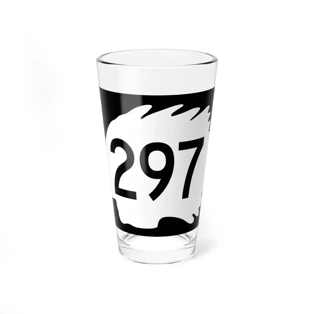 North Dakota 297 (North Dakota) (Road Sign) Pint Glass 16oz 16oz - Go Mug Yourself