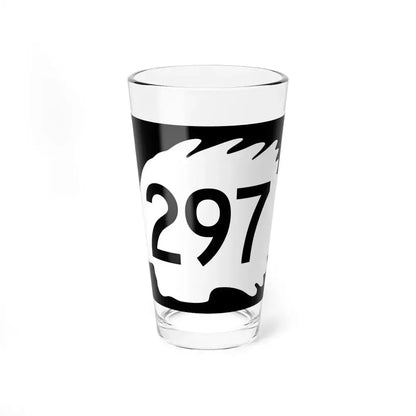 North Dakota 297 (North Dakota) (Road Sign) Pint Glass 16oz 16oz - Go Mug Yourself