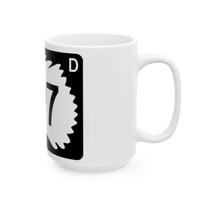 North Dakota 297 (North Dakota) (Road Sign) White Coffee Mug - Go Mug Yourself